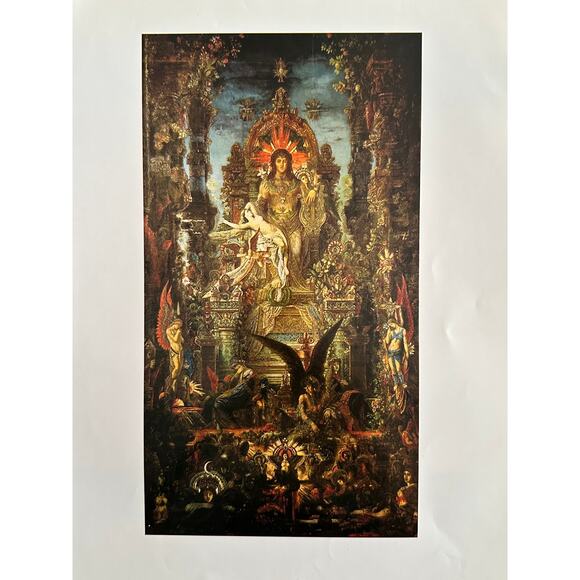 Gustave Moreau, Jupiter and Semele, Fantastic, Painting, Print ~ 250802-WH 350 H - Picture 2 of 2